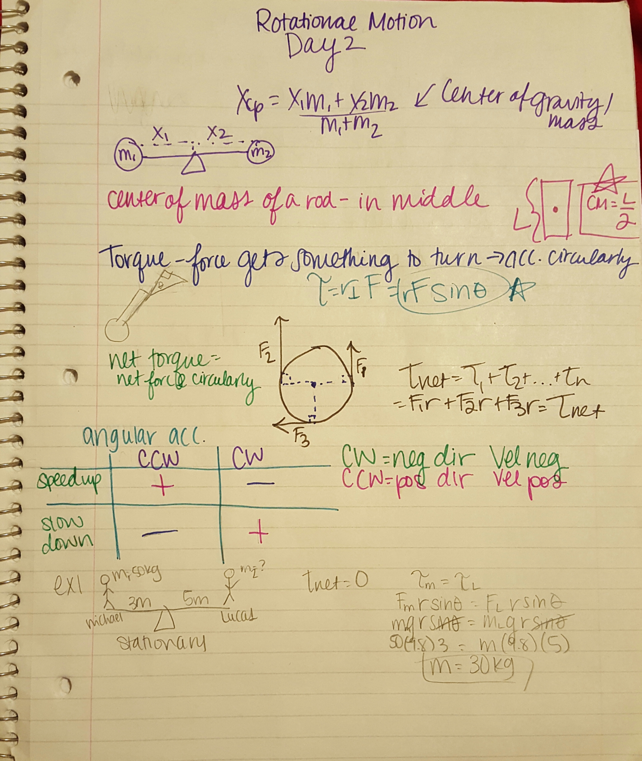 Rotary Motion Notes 2
